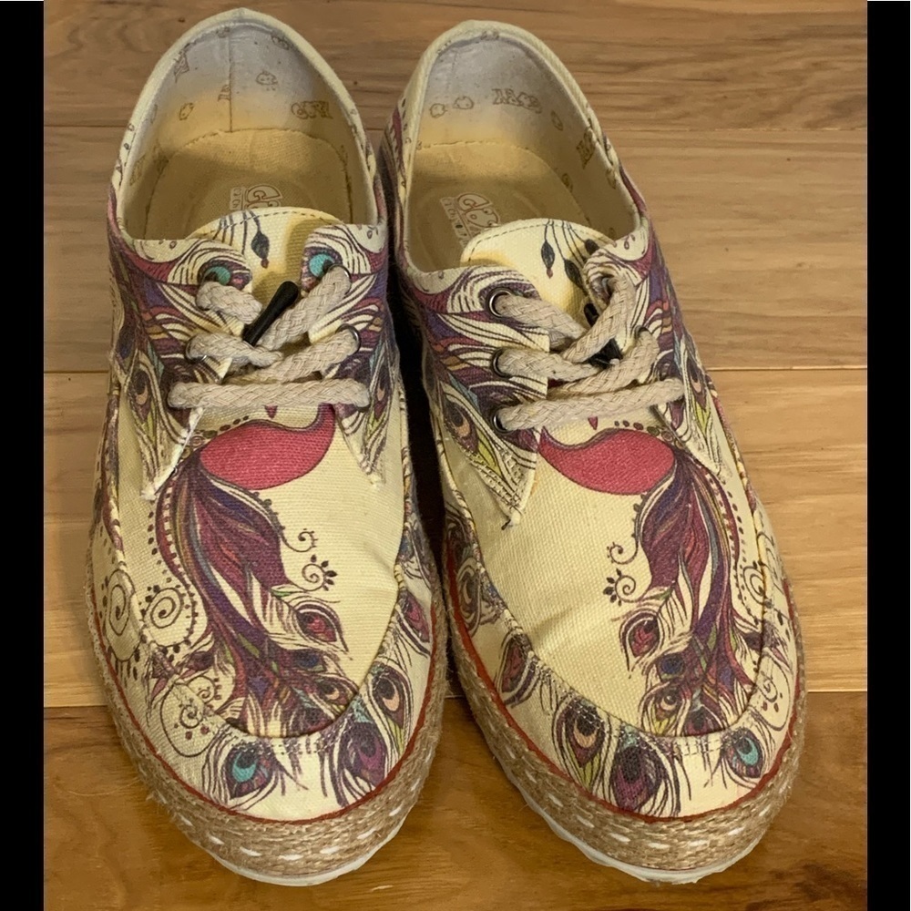 Goby feather design espadrilles shoes, size 41